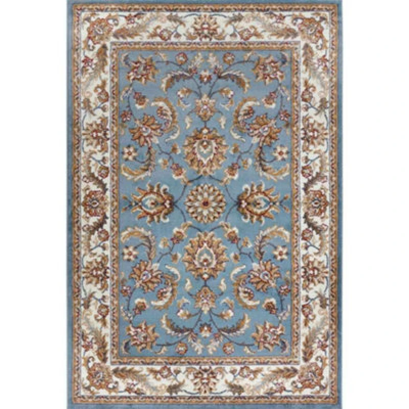 Image of THE RUGS Reni Luxor Oriental Vintage Short Pile Living Room Rug Runner in Duck Egg Blue Size: 80cm x 120cm Duck Egg Blue Unisex 80cm x 120 cm