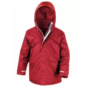 Image of Result Childrens/Kids Core Winter Parka Waterproof Windproof Jacket (11-12) (Red)
