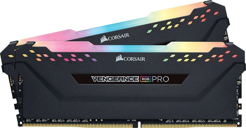 Image of Corsair Vengeance RGB PRO 16GB (2 x 8GB) Memory Kit 3200MHz DDR4 - Black - CMW16GX4M2C3200C16
