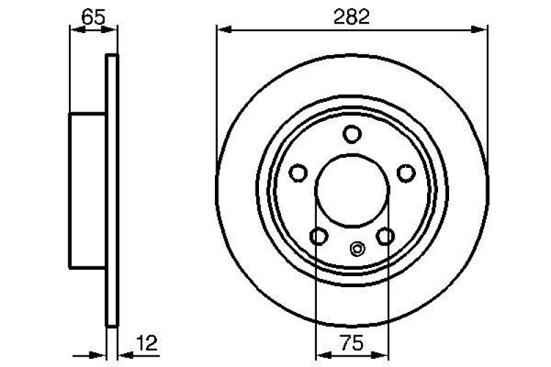 Image of Brake disc Bosch 0 986 478 891