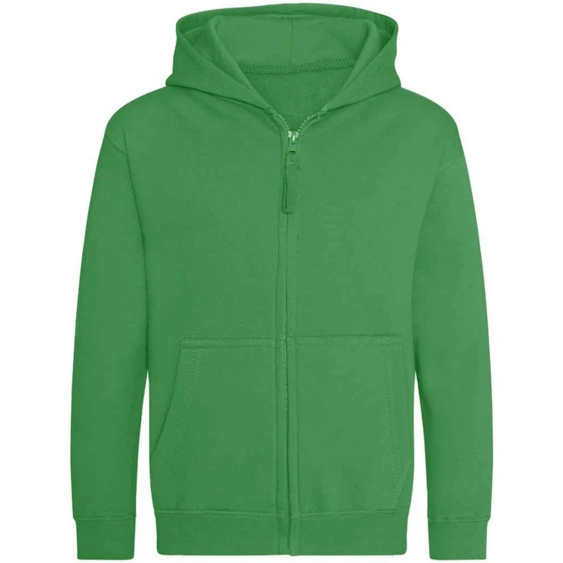 Image of Awdis Zoodie boys's Children's sweatshirt in Green