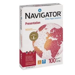 image of Navigator A4 Presentation Paper 100gsm White Pack of 2500 NAVA4100