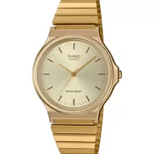 Image of Casio 'Collection' Gold Plated Stainless Steel Quartz Watch
