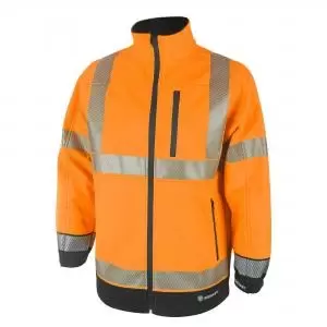 Image of Beeswift High Visibility Two Tone Softshell Orange Black 4XL