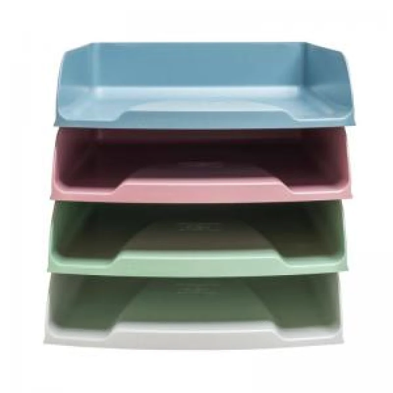 Image of Autentik Exacompta Autentik Letter Trays A4+ Assorted (Pack of 4) 111303SETD 111303SETD