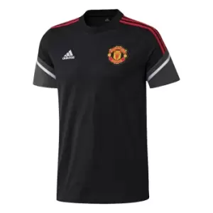 Image of 2022-2023 Man Utd Training Tee (Black)