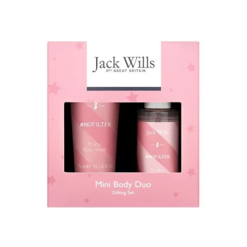 image of Jack Wills Mini Body Wash and Spray Duo Set - Pink