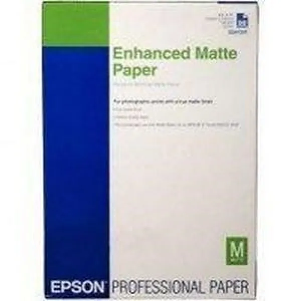 image of Epson (A4) Enhanced Matte Photo Paper (250 Sheets) 192gsm (White)