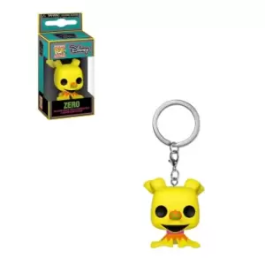 image of Disney Nightmare Before Christmas Zero Pop! Vinyl Keychain