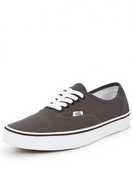 image of Vans Authentic, Grey/White, Size 3, Women