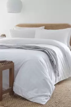 Image of 'Stratford' 100% Cotton Tufted Duvet Cover Set
