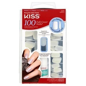 Image of Kiss 100 Nails Active Square Clear