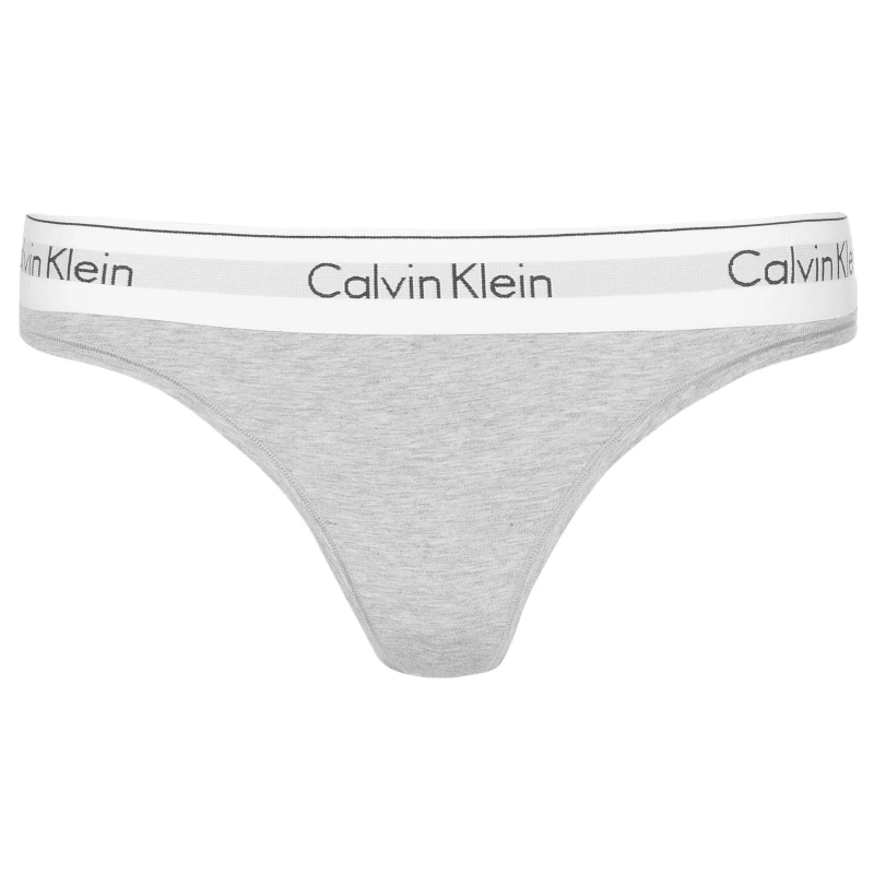 Image of Calvin Klein Modern Thong Grey Hthr female 8 (XS)