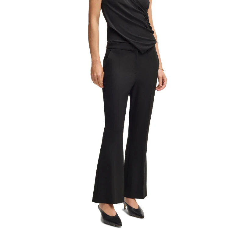 Image of Boss Womens Timasa1 Straight Leg Trousers Black female 16 (XXL)