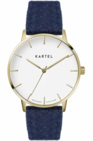 Image of Unisex Kartel Scotland Lewis 40mm Cashmere Watch KT-LEW-GFN-BR