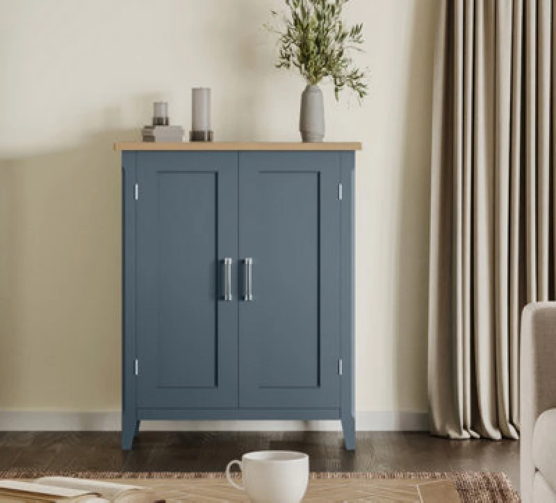 Image of Baumhaus Signature Blue Shoe Storage Cupboard
