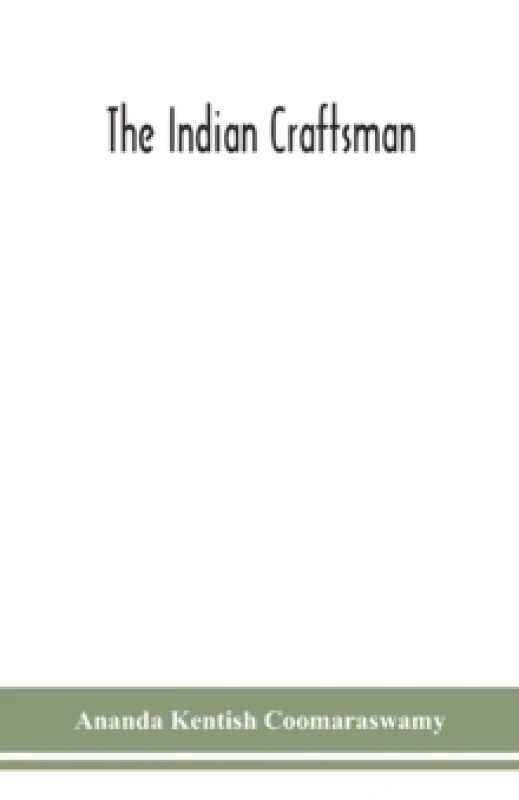 Image of The Indian craftsman Paperback / softback
