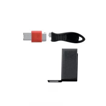 Image of USB Port Lock with Security Guard - Rectangular Black