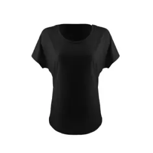 Image of Next Level Womens/Ladies Ideal Dolman T-Shirt (L) (Black)