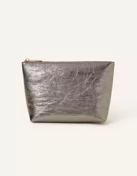 image of Accessorize Large Metallic Makeup Bag