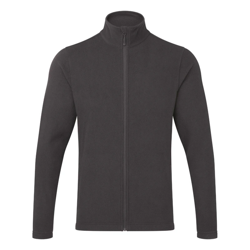 Image of Premier Premier Men Recyclight Full Zip Fleece Jacket in Dark Grey Size: Small Dark Grey S Male 5063425889723
