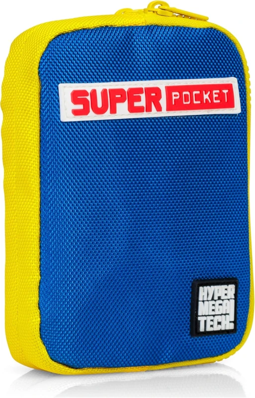 Image of HyperMegaTech! Super Pocket Fabric Case Blue / Yellow Consoles and Accessories