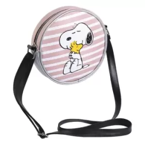 image of Peanuts Faux Leather Handbag Snoopy & Woodstock