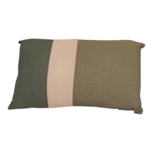 image of 3 Panel Green Rectangular Scatter Cushion, Eucalyptus Range