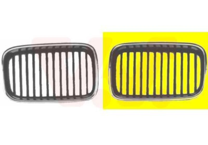 Image of VAN WEZEL Radiator Grille VAN WEZEL 0640515
