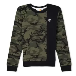 image of Timberland Half/Half Camo Sweatshirt - Multi