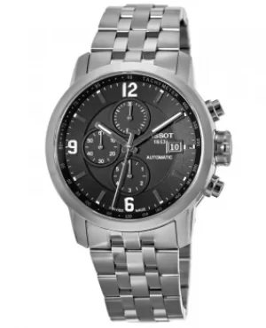 Tissot PRC 200 Automatic Chronograph Black Dial Steel Mens Watch T055.427.11.057.00 T055.427.11.057.00