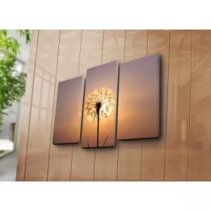 Image of 3KBPAT-21 Multicolor Decorative Canvas Painting (3 Pieces)