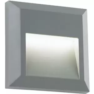 Image of Loops - Square IP65 Pathway Guide Light - Indirect 1.1W Warm White LED Gray abs Plastic