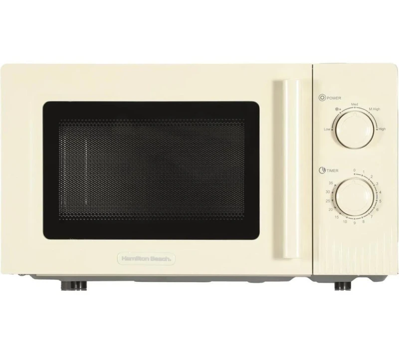 Image of HAMILTON BEACH Miami HBMX20S Compact Solo Microwave - Sand, Cream 5060916373068