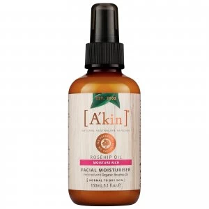 image of Akin Rosehip Oil Facial Moisturiser 150ml