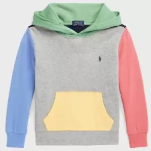 Image of Polo Ralph Lauren Boys' Colour-Blocked Cotton-Jersey Hoodie - 10-12 Years