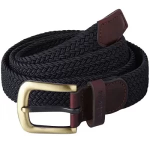 Image of Barbour Mens Stretch Webbing Belt Navy Large