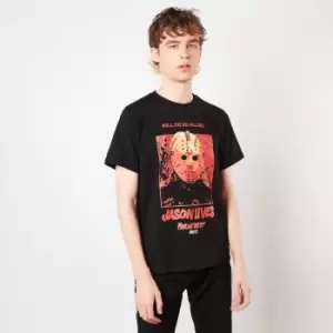 Image of Friday 13th Jason Lives Mens T-Shirt - Black - S - Black