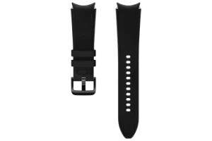 image of Samsung Galaxy Watch4/Watch4 Classic Hybrid Leather Strap (M/L) in Black (ET-SHR89LBEGEU)