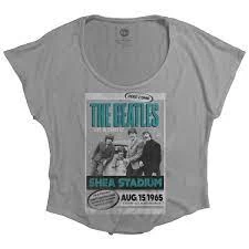 Image of The Beatles - Shea Stadium 1965 Womens Medium T-Shirt - Grey