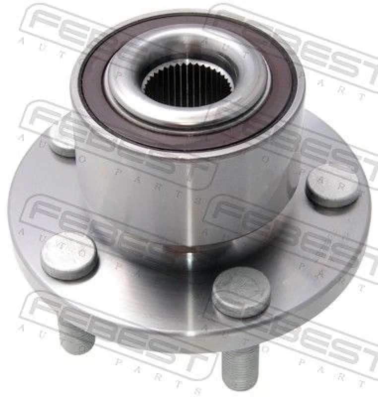 Image of FEBEST 2182-CA1MF Wheel Hub Front Axle, with ABS sensor ring Wheel Hub (653)