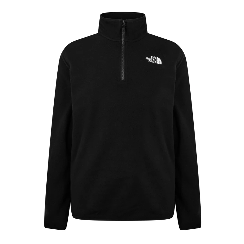 Image of The North Face 100 Glacier Quarter Zip Fleece Mens TNF Black male X Large
