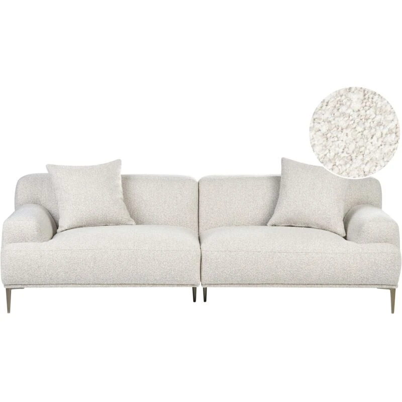 Image of Beliani Sofa 3 Seater Matila Boucle Off-White