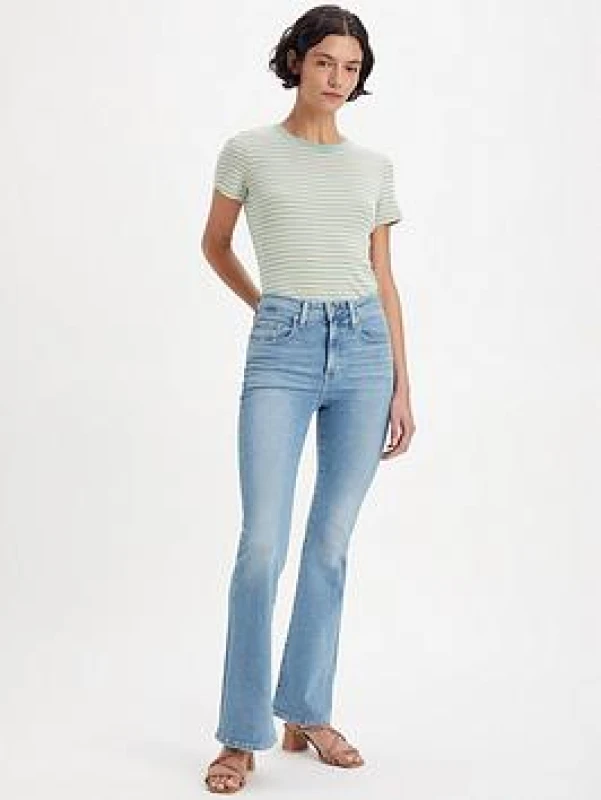 Image of Levis 726 HR FLARE womens Flare / wide jeans in Blue