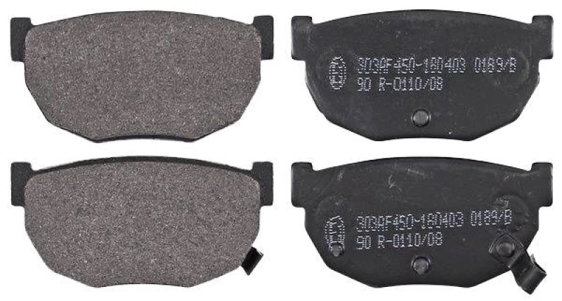 Image of A.B.S. 36586 Brake pad set with acoustic wear warning Brake Pad Set,disc brake (402)