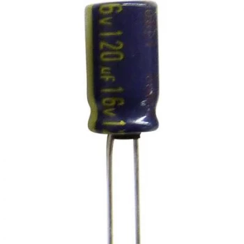Image of Electrolytic capacitor Radial lead 5mm 100 uF 35