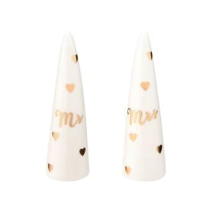 Image of Sass & Belle Mr & Mrs Ring Cones