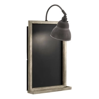 image of Elstead - Chalkboard Sconce - Chalkboard Wall Light, Weathered Zinc