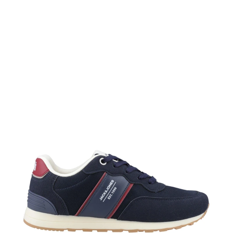 Image of Jack & Jones Jack & Jones Spirit Runner Trainers - Navy, Size 11, Men Navy W5Q1Z Male 11