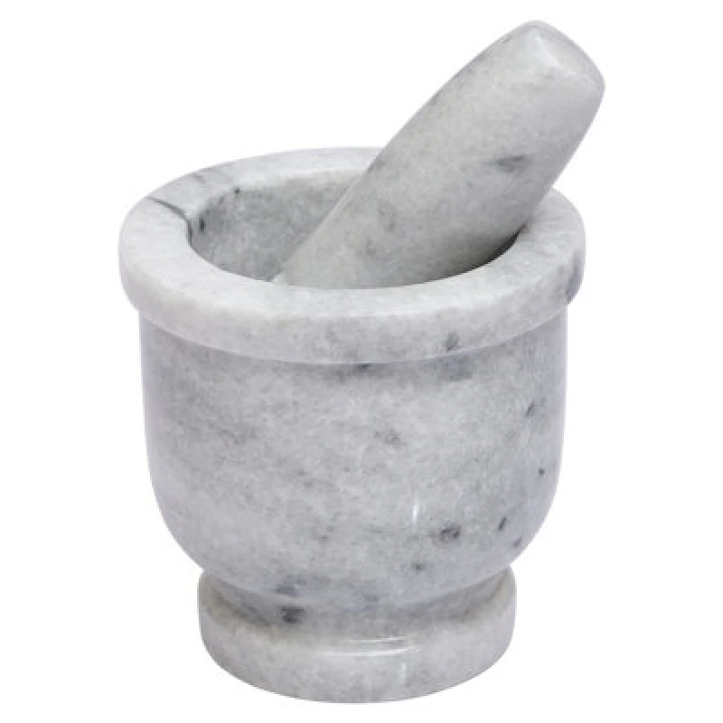 Image of Premier Housewares Marble Mortar and Pestle Grey